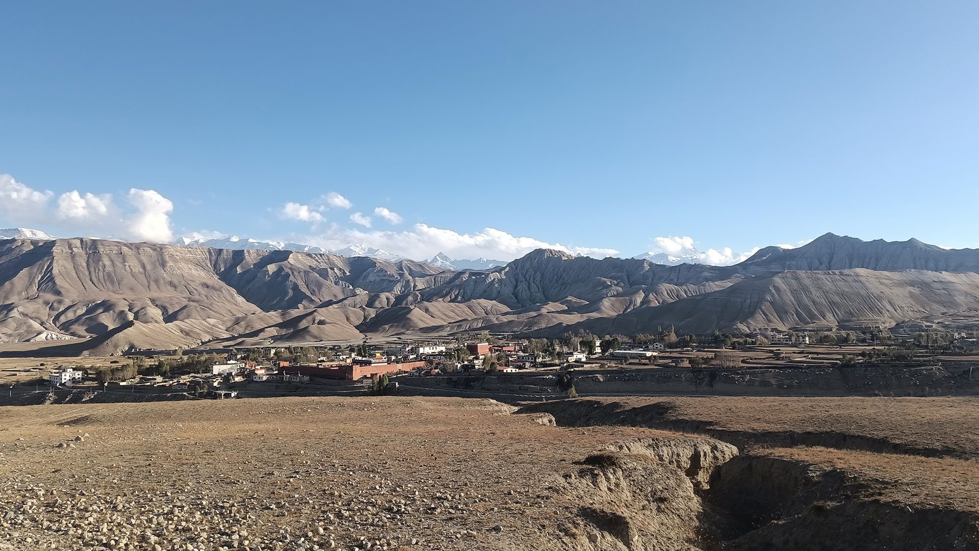 The 12-day Upper Mustang trek from Pokhara is an exciting journey into the restricted Mustang region, where you will explore historic monasteries and temples and visit the hidden kingdom of Mustang. During this trek, you can experience Tibetan culture, traditional villages, and amazing landscapes. The best season for this trek is September-November because in these seasons the weather and temperature are suitable for trekking with clear skies and views of the mountains and surroundings. Trekkers can experience local foods, culture, and daily activities of local people. Trekkers should have a proper level of physical fitness due to long walk and high-altitude places. They should carry their required things like: a first aid kit, comfortable clothes, trekking shoes and boots, trekking poles, a sleeping bag or camping tent, snacks, and a water bottle. The journey to the Upper Mustang begins from Pokhara by flight to Jomsom. From Jomsom, the hike starts from Kagbeni(2810m), which takes around 3-4 hours of walking. Likewise, the trek continues for 12 days from Kagbeni to Jomsom (2720m) with incredible views of the Chele, Syangboche, Ghami, Tsarang, Manthang, Dhakmar, Ghilling, Chhusang, and back to Pokhara. The interesting part of this trek is that you can explore caves, royal places, and wind-eroded landscapes. You can also experience a horse ride and cultural attire. You will explore Lo Manthang for one day, the day for acclimatization. Trip highlight Flight from Pokhara to Jomsom. Trek along the Kali Gandaki River to Kagbeni and visit the Kagbeni monastery Experience the view of red cliffs, apple farms, and the bridge that will help you reach the chele. Trek through the Samar village and Syangboche with the beautiful views and scenery. Pass through barley fields and mani walls. Walk through the rocky path and visit the royal palace. Visit nearby caves like Chhoser caves. Experience a horse ride to nearby villages. The mesmerizing view of wind-eroded landscapes. Route with the views of Dhaulagiri and Nilgiri. Walk through the dry landscapes and the Tibetan villages. Visit the oldest monasteries known as Ghar Gompa. Acclimate in Lo Manthang to avoid high-altitude sickness. Return to Jomsom using the following pathway from the Kali Gandaki River.