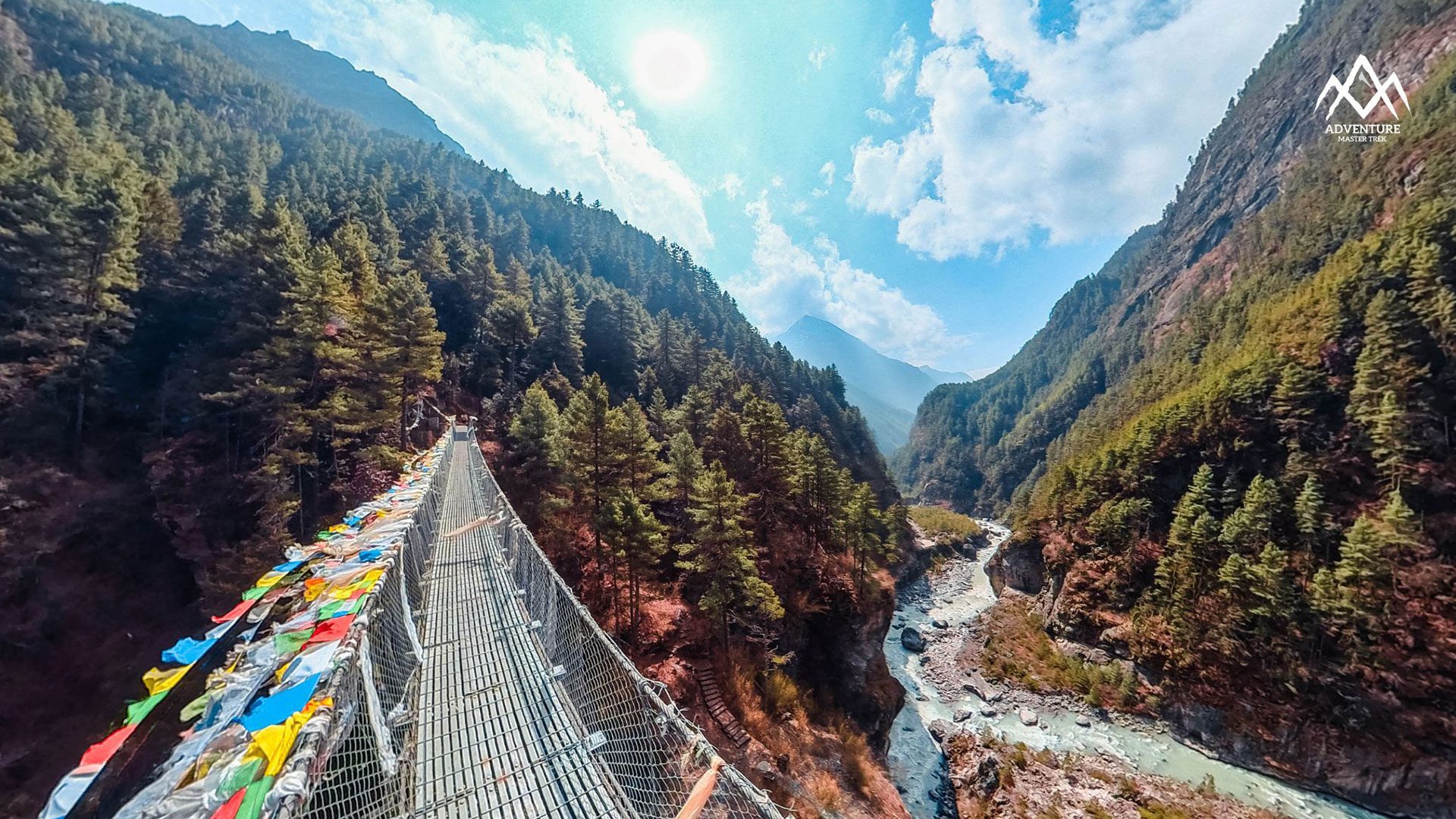 Suspension Bridge during EBC heli return trek