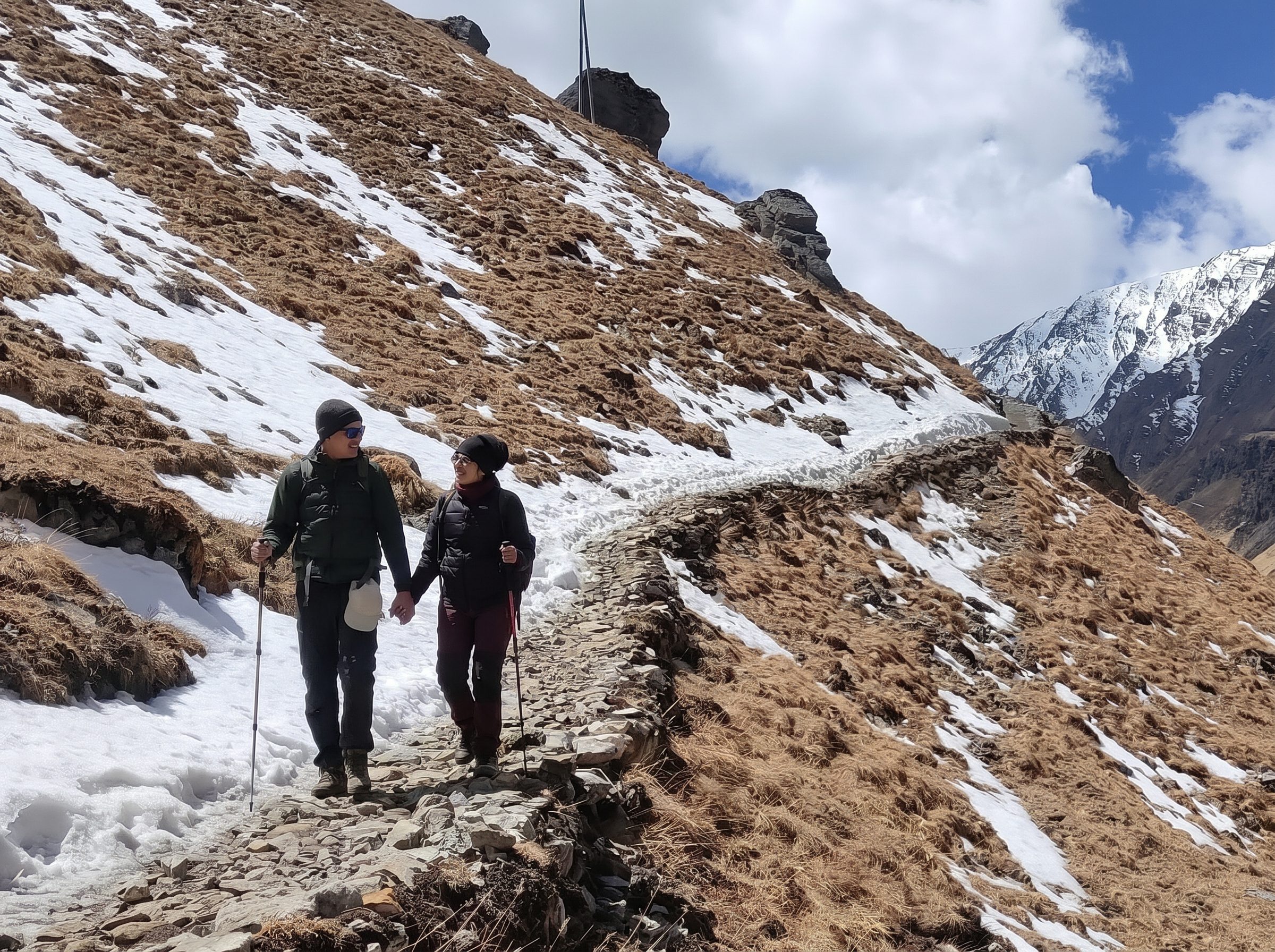 Thorong La Pass crossing during the Annapurna Circuit Trek in Nepal