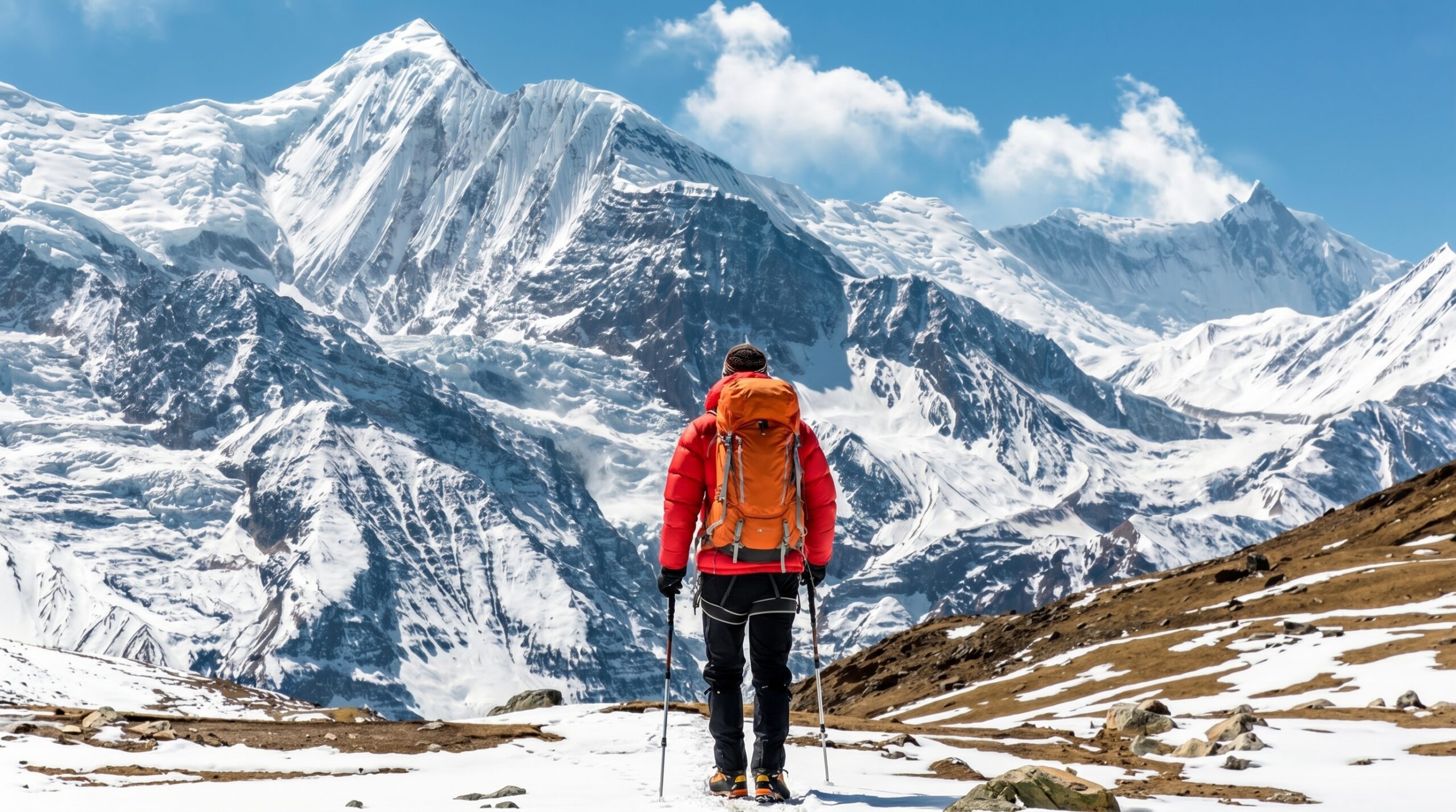 Panoramic mountain views and traditional villages along the Annapurna Circuit Trek