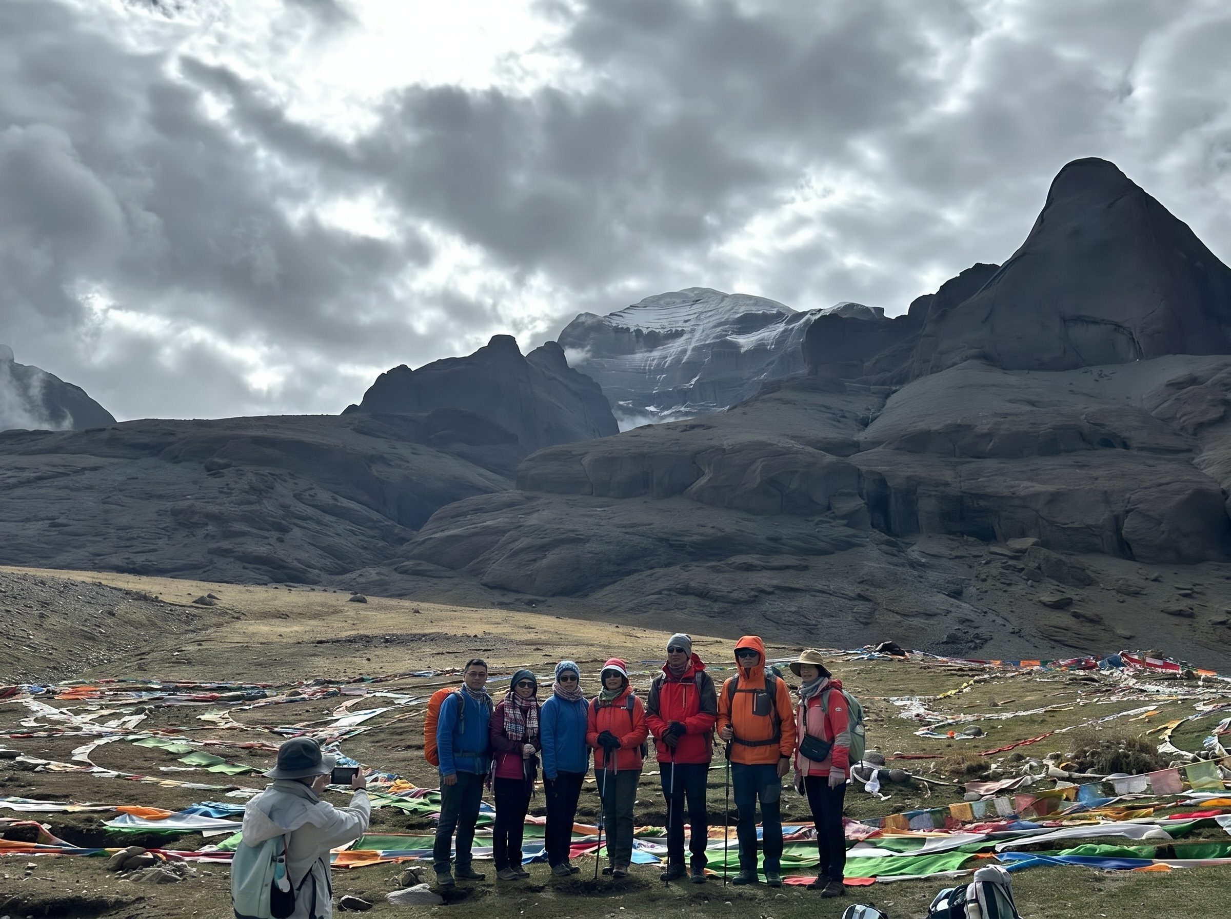 Australian travelers during Kailash pilgrimage tour in Tibet