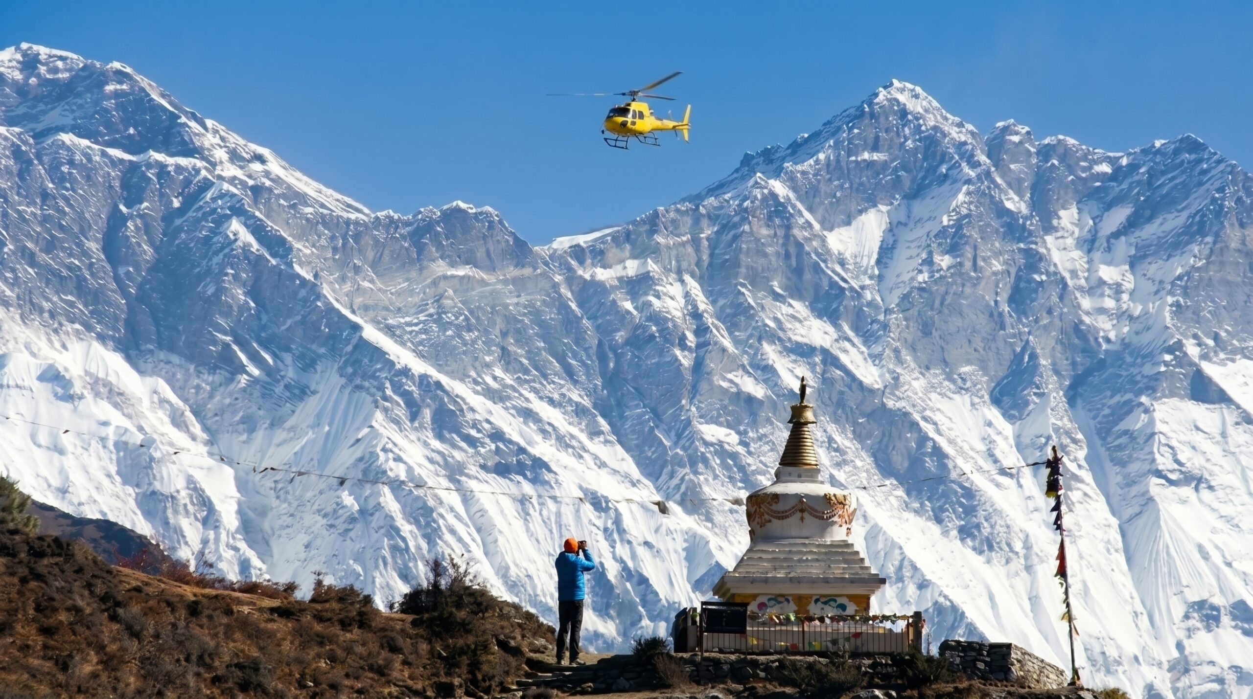 Preparing for Everest Base Camp trek with helicopter return