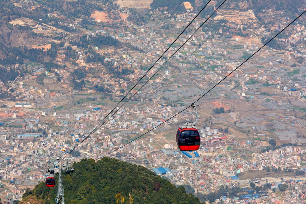 Chandragiri Hill with Swayambhunath Stupa Day Tour cable car