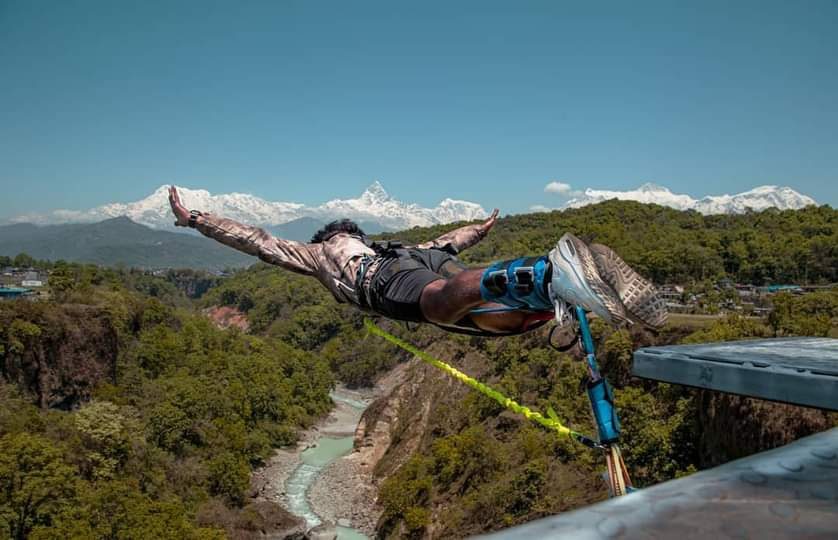 bungee jumping in pokhara pics