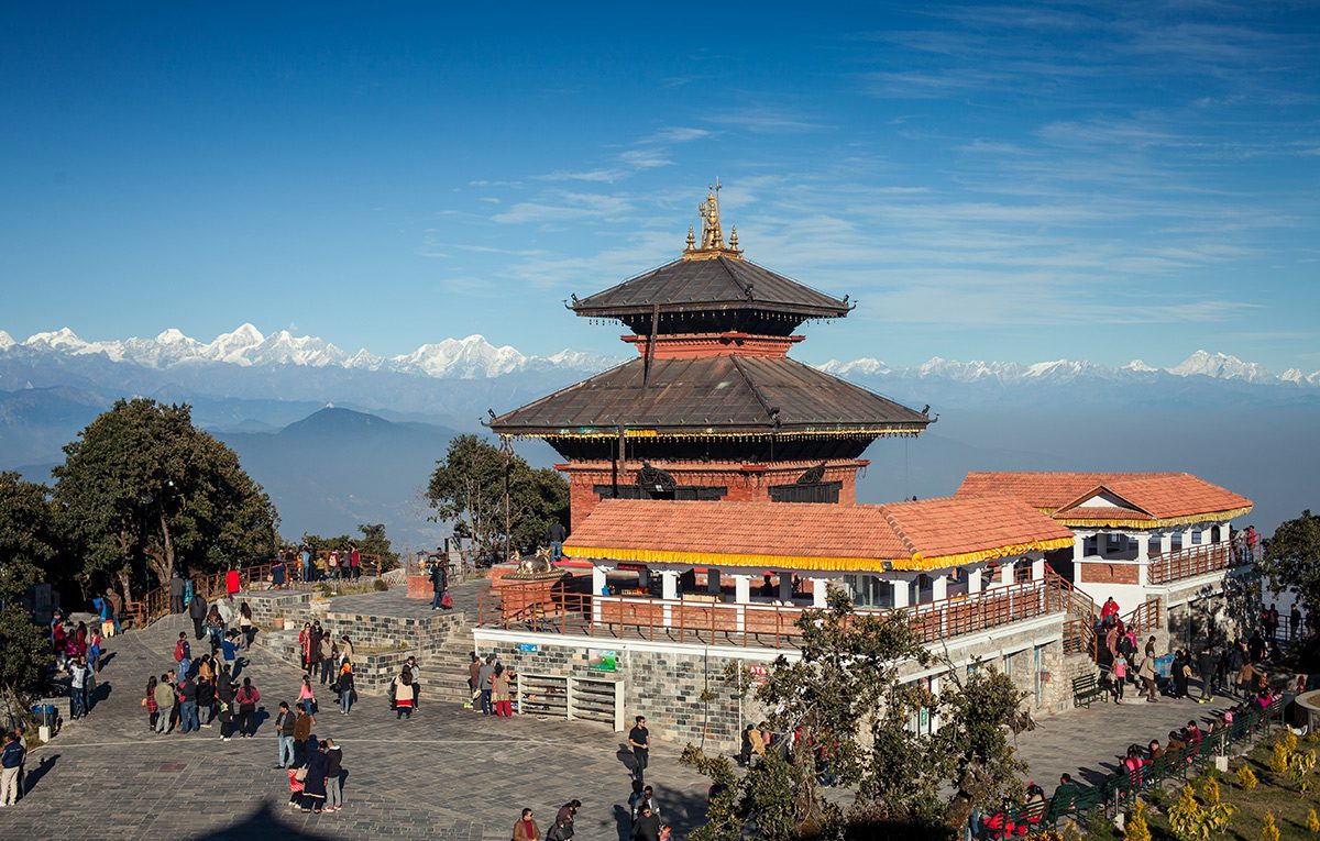 Chandragiri Hill with Swayambhunath Stupa Day Tour temple view