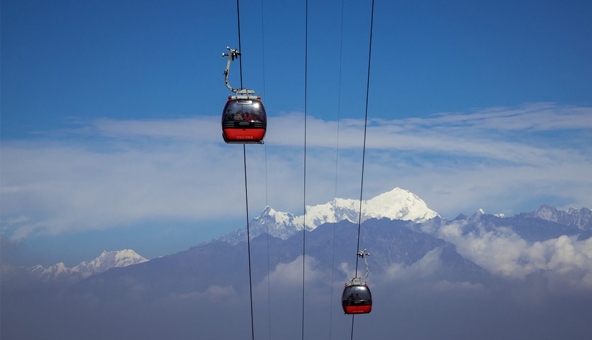Chandragiri Hill with Swayambhunath Stupa Day Tour cable car ride