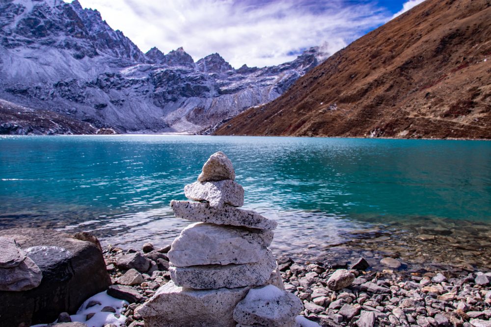 EBC with Gokyo Lake Trek background