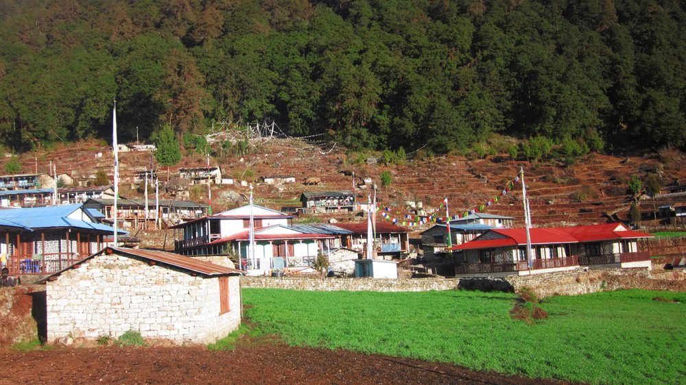 Helambu Short Trek village