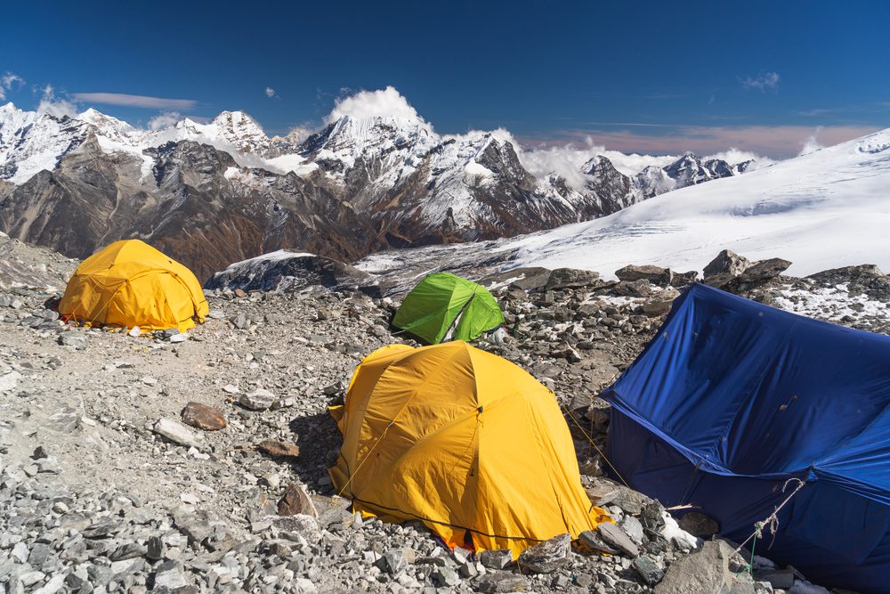Amphu Lapche Pass Trek Camping