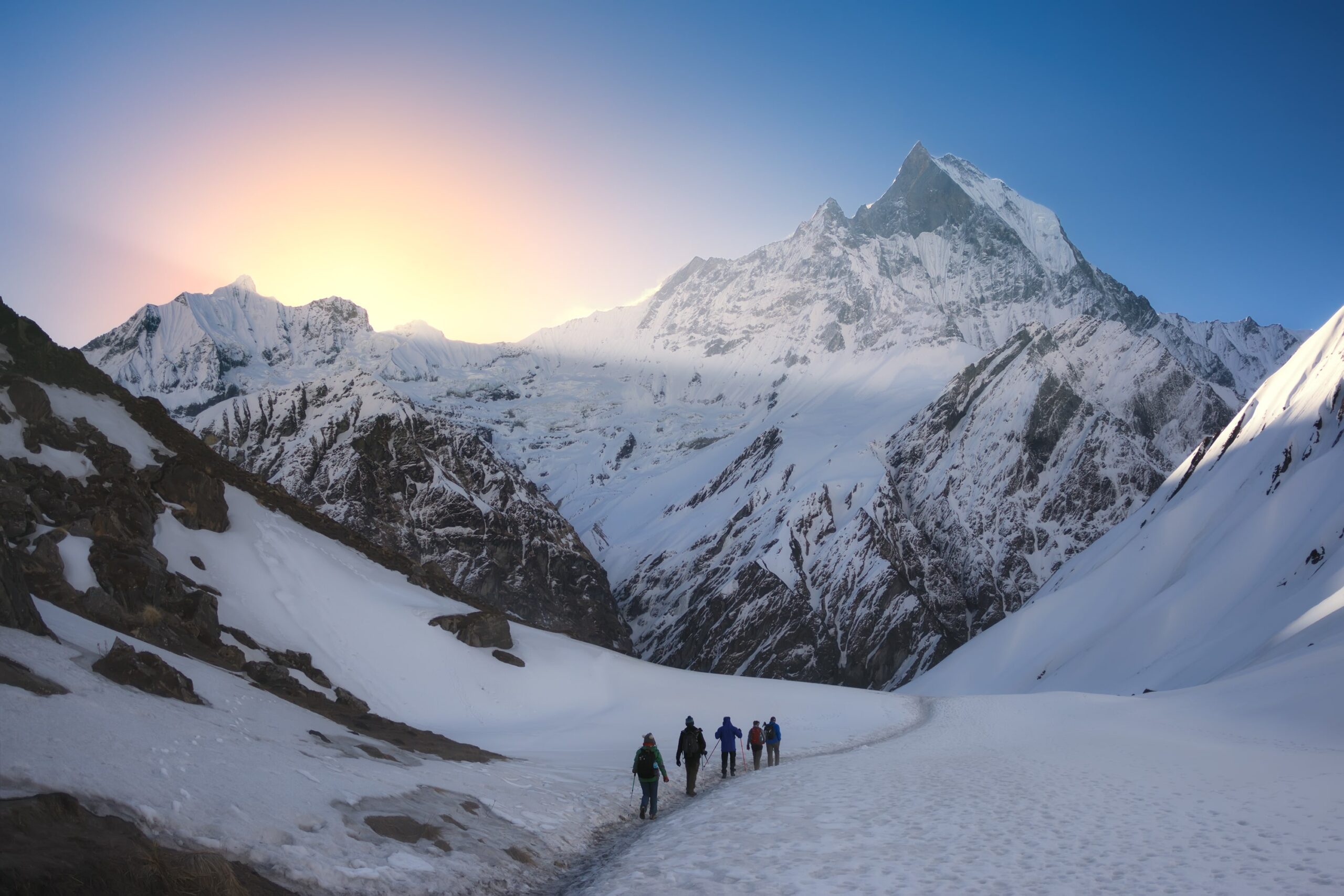 4-day Mardi Himal Trek trekkers
