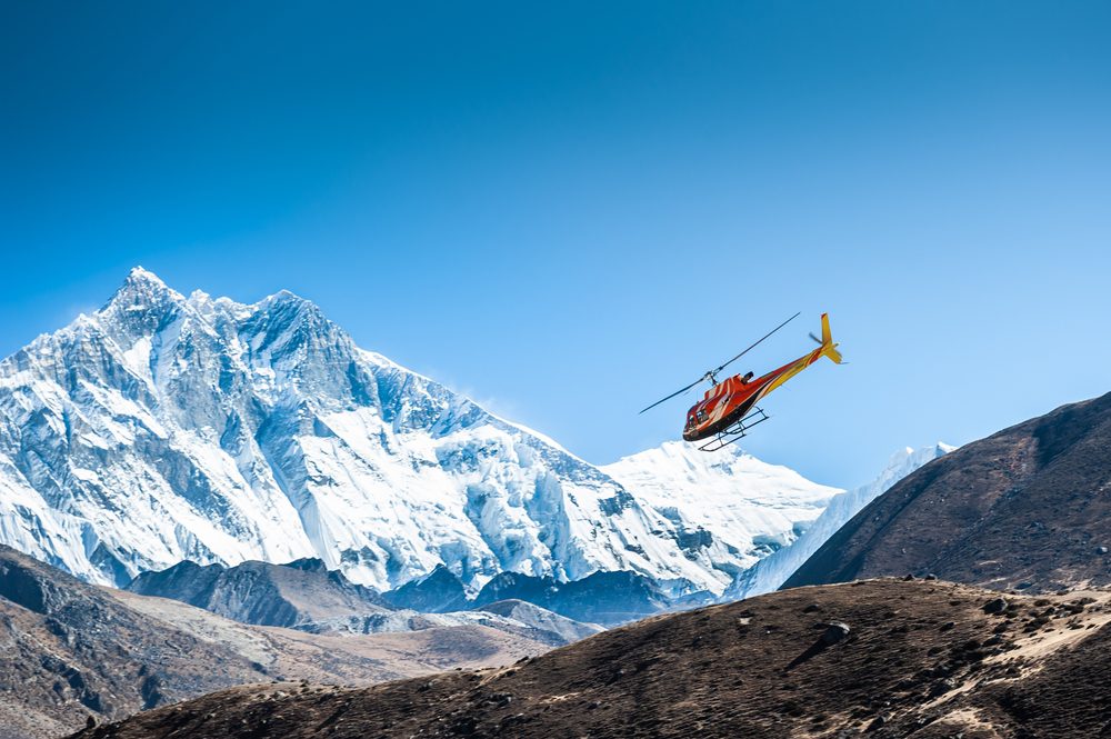 Everest View Trek with Helicopter In and Out scene