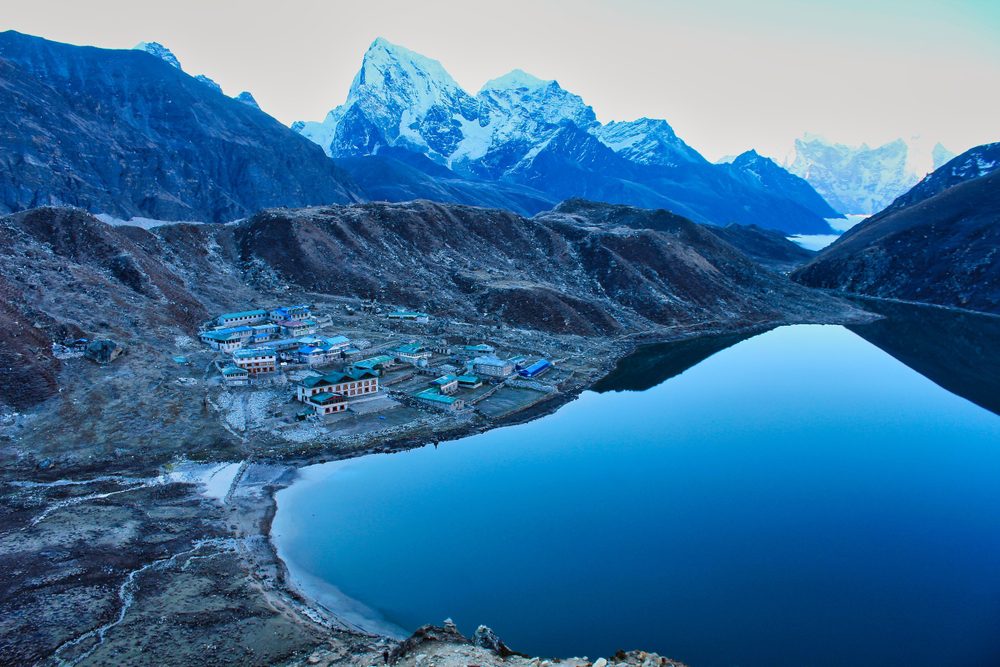 EBC with Gokyo Lake Trek scene