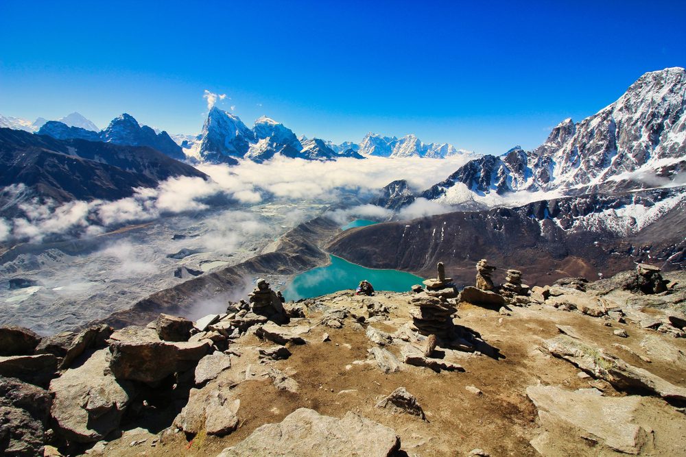 EBC with Gokyo Lake Trek background
