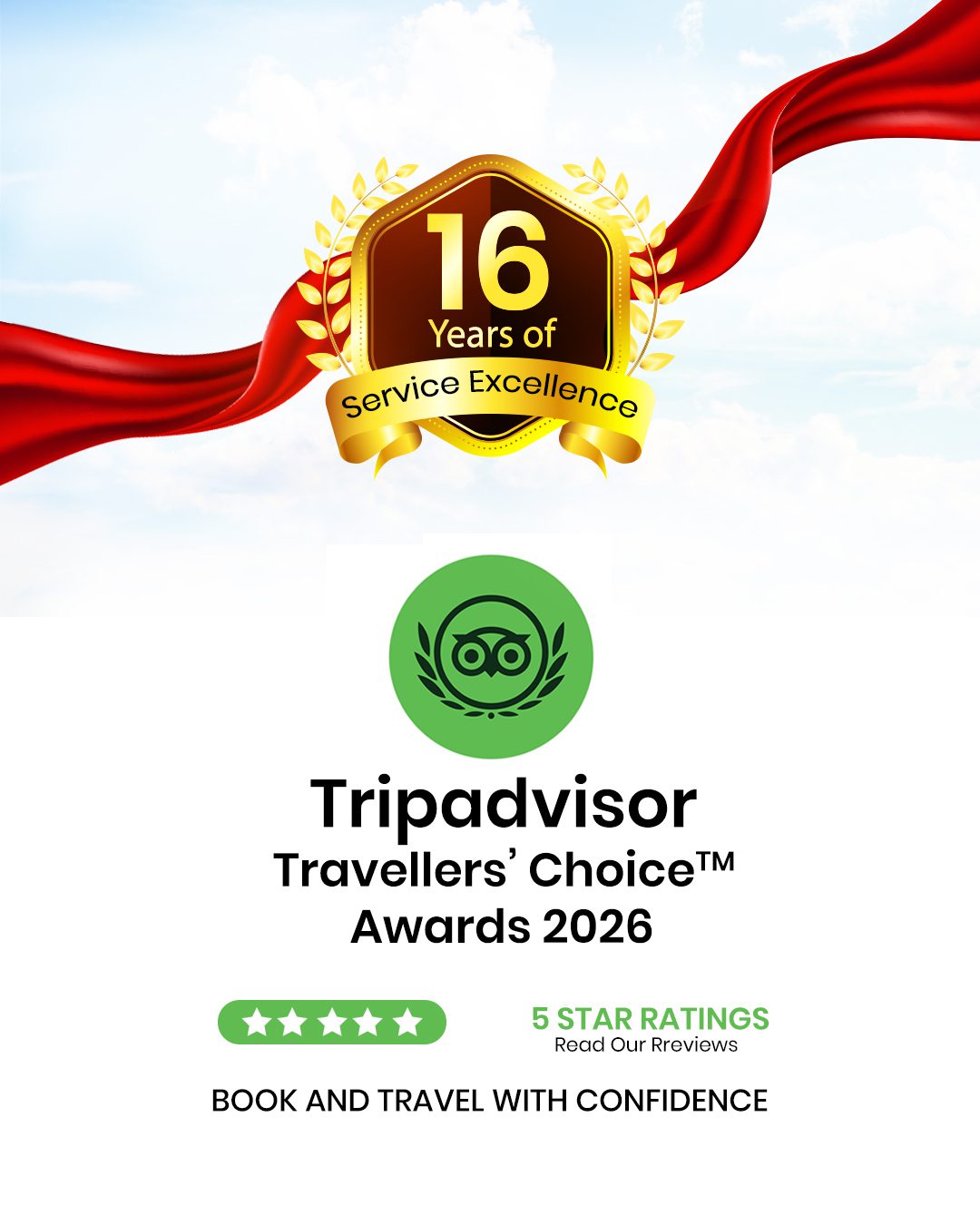 Tripadvisor Award Traveler Choice 2026 - Trekking Agency in Nepal