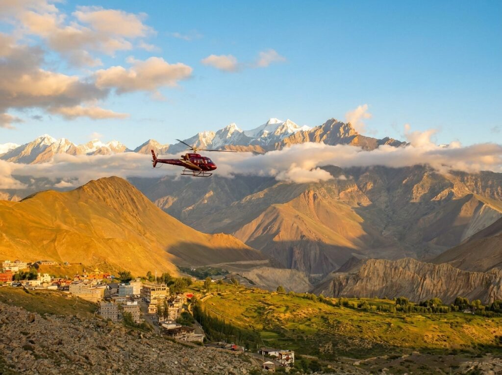 Muktinath helicopter vs jeep