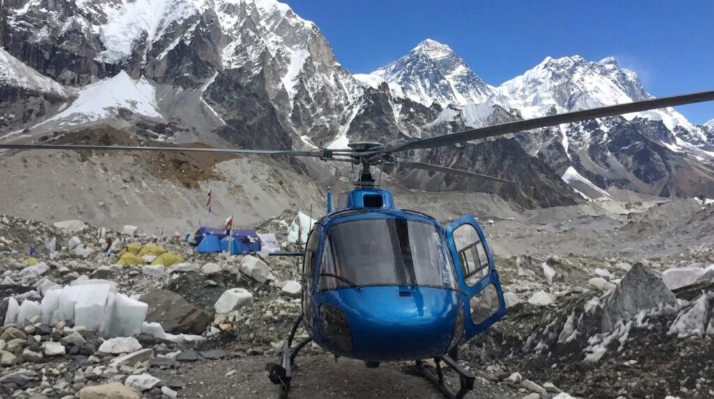 EBC to Lukla helicopter booking