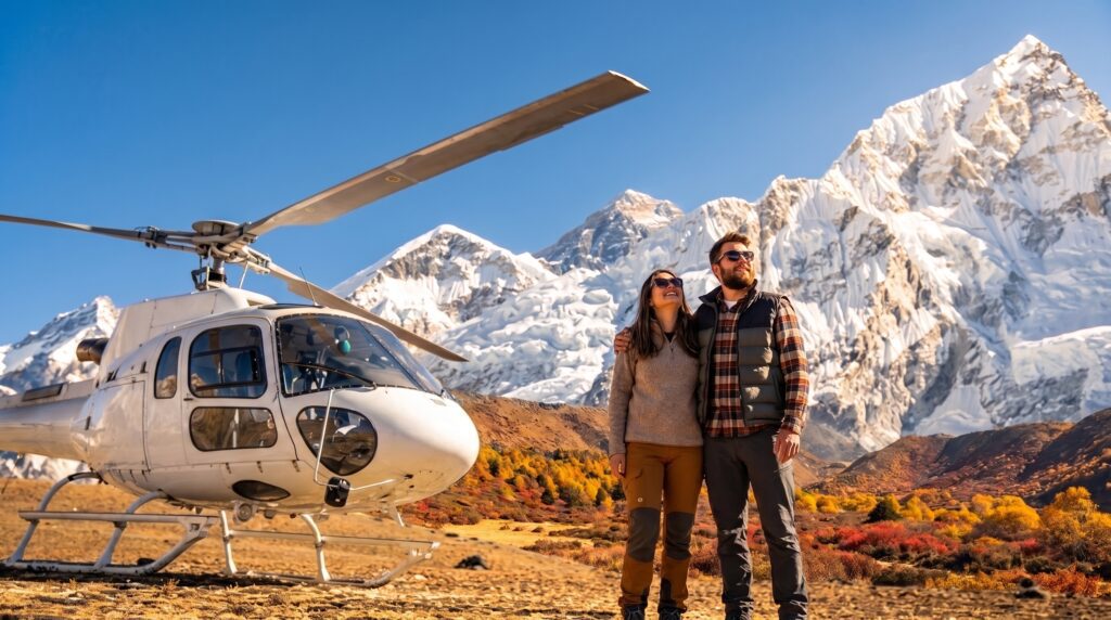 Autumn Everest helicopter flight cost