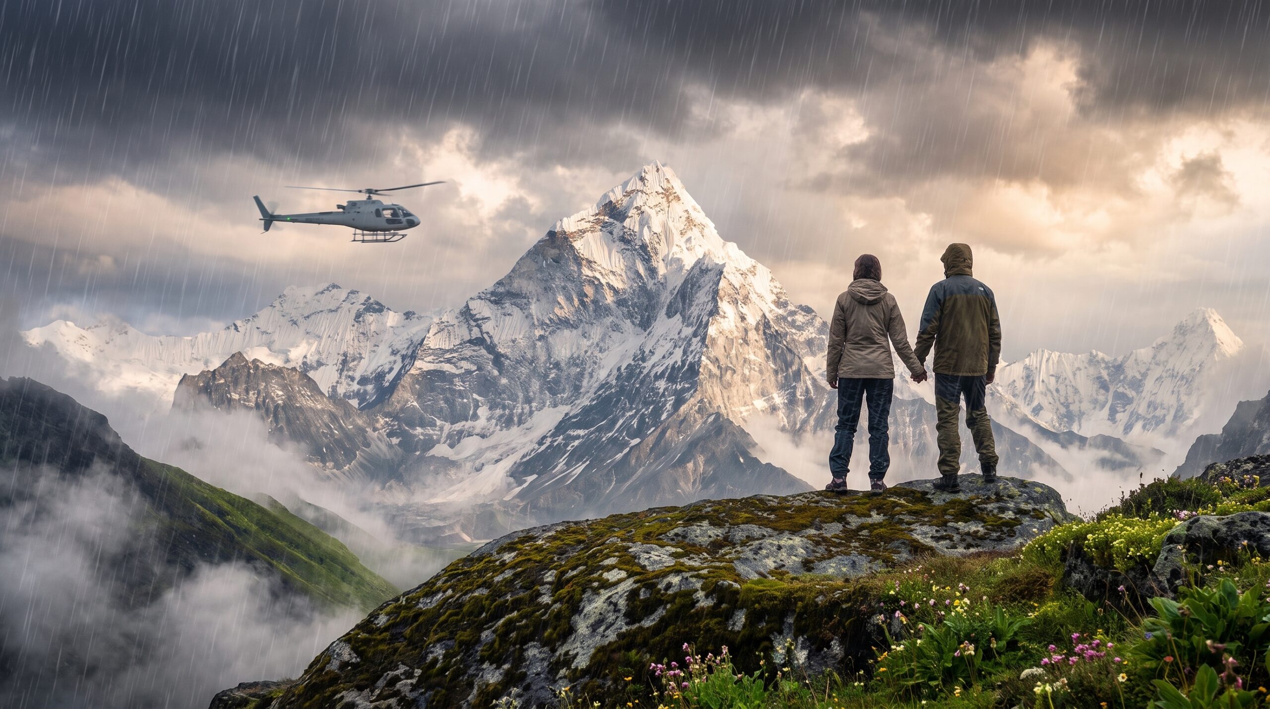 Everest Helicopter Tour in Monsoon (July–September): Why Two Pilots, and Why It Costs More