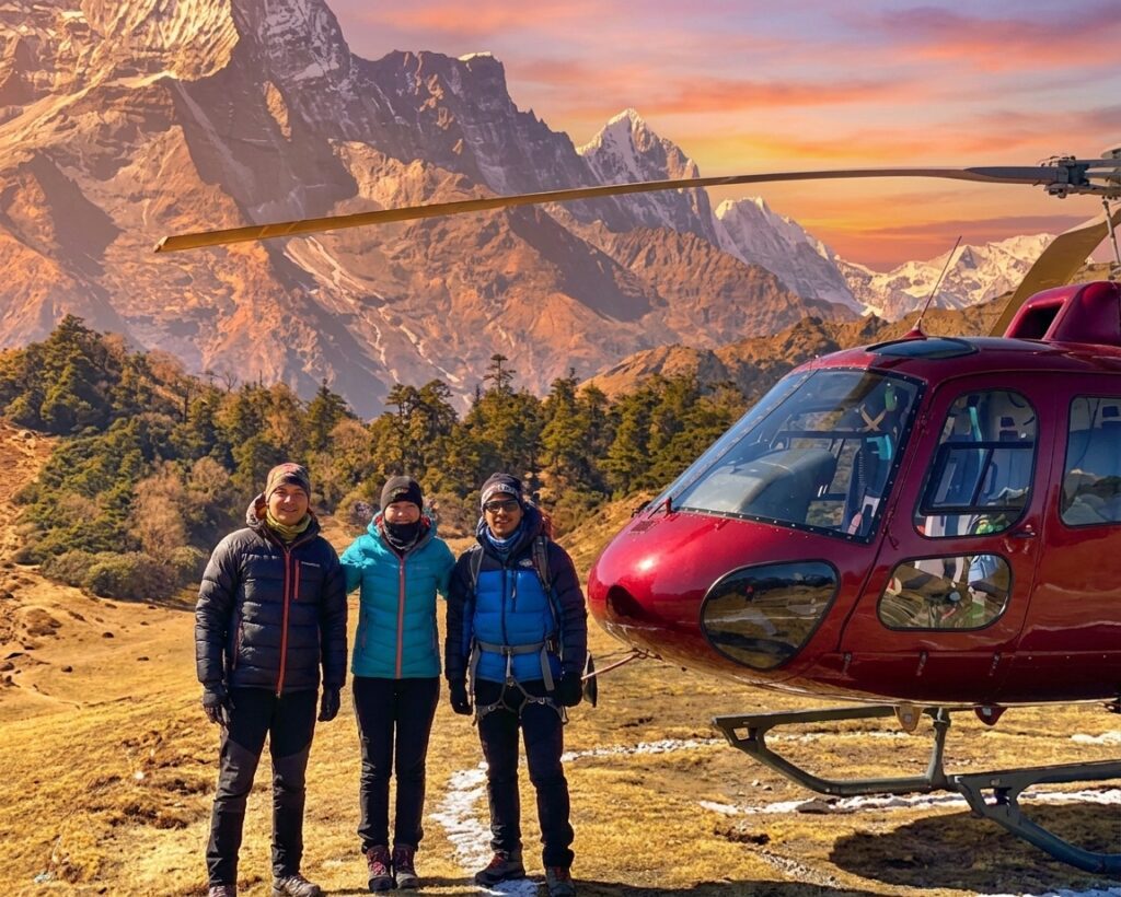 Shared helicopter tour price in Nepal