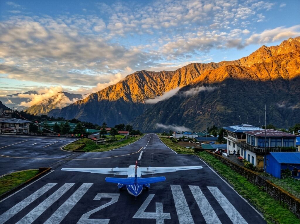 Lukla flight ticket cost and mountain views