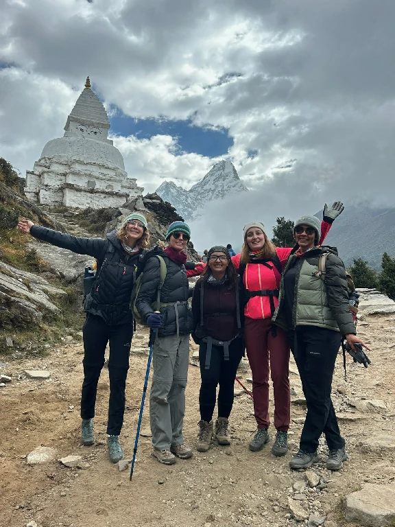 Clients Enjoying on the way to Everest Base Camp