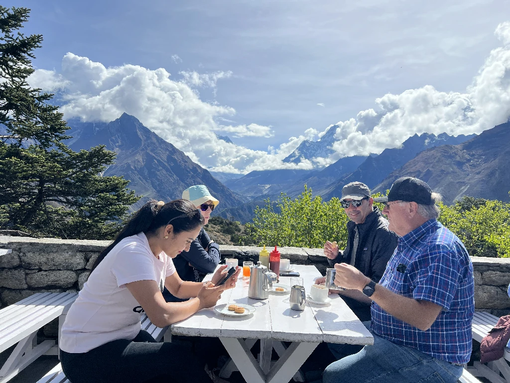 Breakfast at Everest View hotel at EBC Helicopter tour
