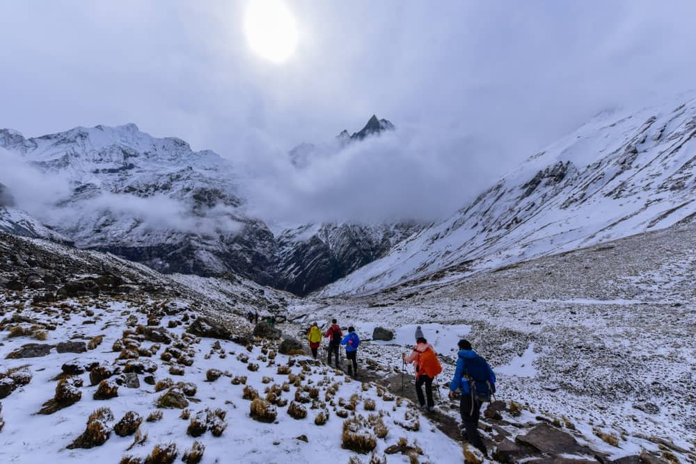 6-day Annapurna Base Camp Trek trekker